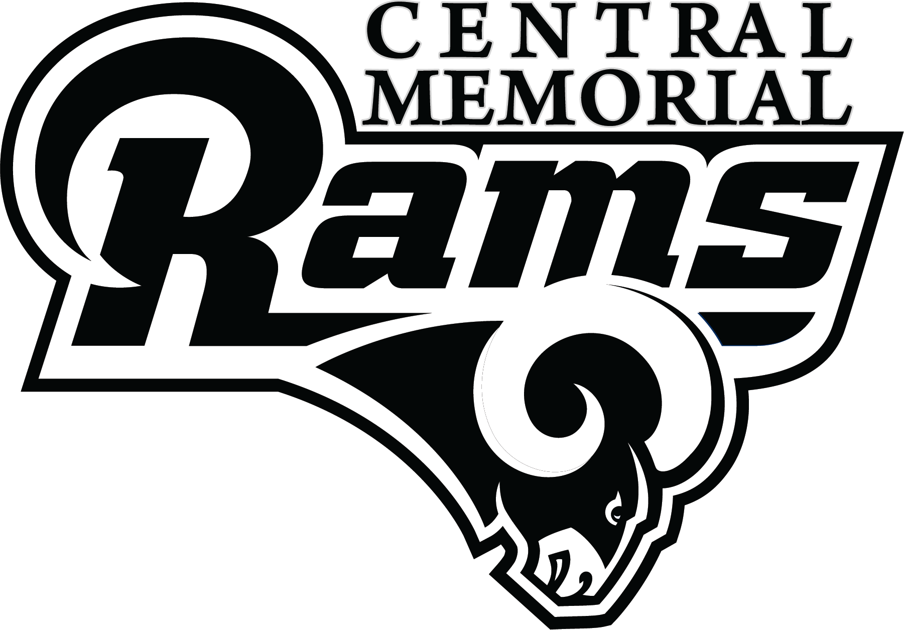 rams logo BW