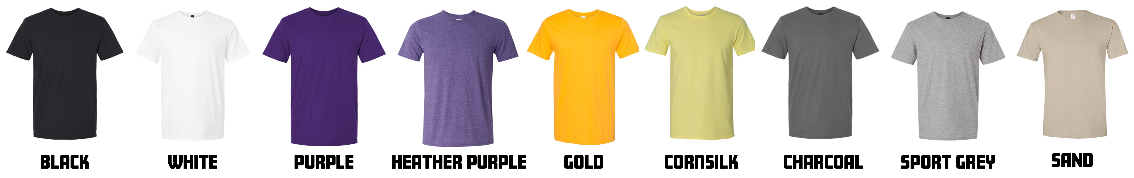 tshirt colours