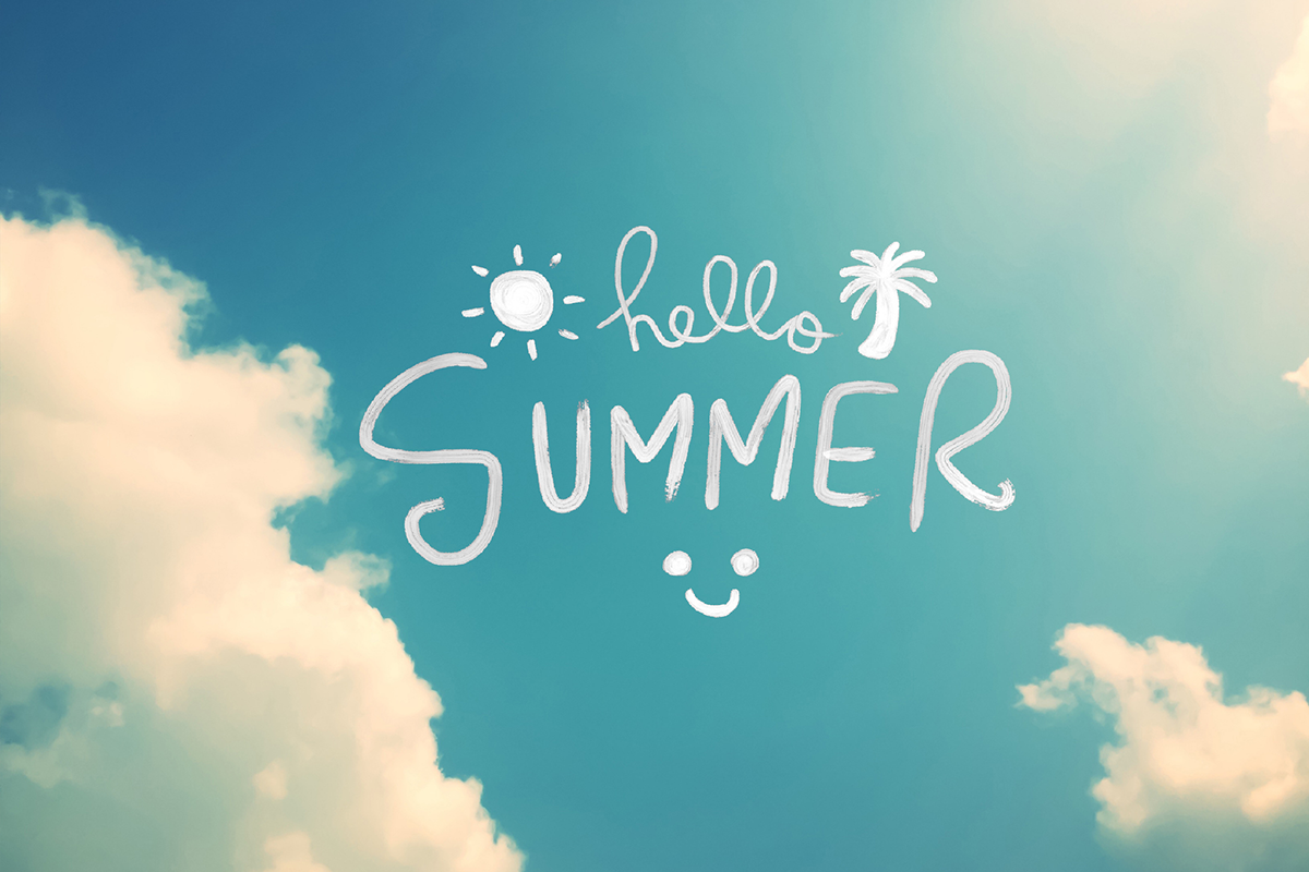 Hello Summer, Schools Out, Summer Holidays, Year End, Clouds