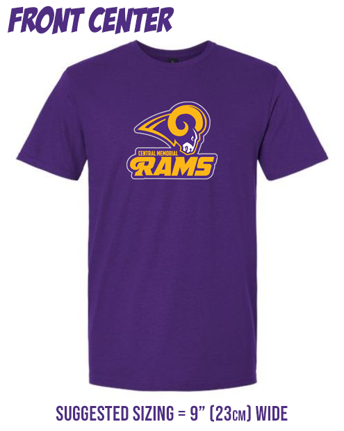 Sizing shirt Front Center